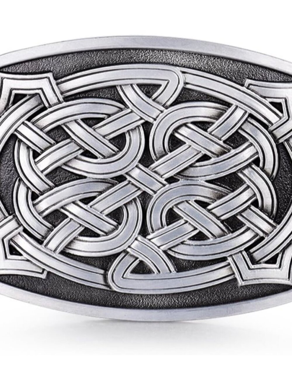 Men's Rectangle 1 Celtic Knot Western Nickel Free Belt Buckles